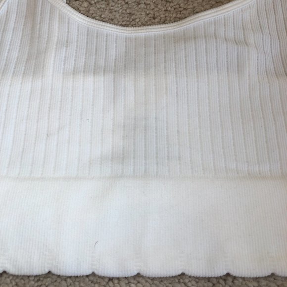 NWOT Altar'd State White Soft Ribbed Bra Size Small/32-34 A/B - Picture 2 of 7